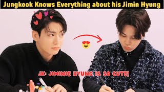 Jungkook knows Everything about his Precious Jimin Hyung 2024 [upl. by Haney]