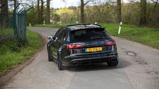 LOUD Audi RS6 C7 w Decat Downpipes  CRAZY Revs amp Accelerations [upl. by Carrew]