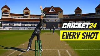 Every Single Shot Animation Batting In Cricket 24 [upl. by Anawk294]