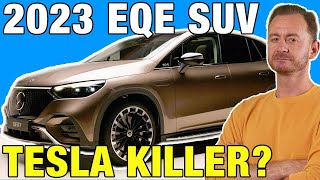 2023 MercedesBenz EQE SUV First Look  A Luxurious Electric Crossover  Interior Technology amp More [upl. by Nosemaj364]