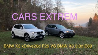 Comparison amp Walkaround  2017 BMW X3 xDrive20d F25 Facelift VS 2004 BMW X3 30d E83 [upl. by Ayotnahs]