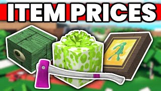 How Much EVERY ITEM Is Worth In Lumber Tycoon 2 Roblox [upl. by Wynnie]