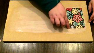 How to Decoupage With Mod Podge without bubbles and wrinkles [upl. by Talbot]