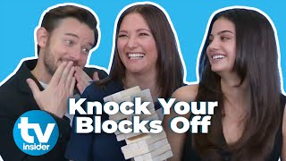 The stars of THE WAY HOME play KNOCK YOUR BLOCKS OFF and share onset memories amp more  TV Insider [upl. by Esbensen]