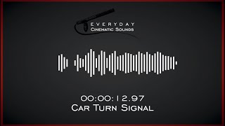 Car Turn Signal  HQ Sound Effect [upl. by Eleph]