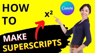 How to Create a Superscript in Canva [upl. by Galvan]