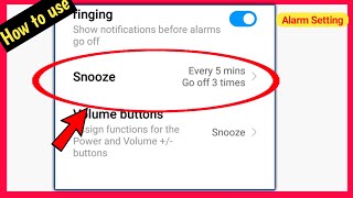 Snooze setting alarm  how to use snoose alarm setting  TechnicalShivamPal [upl. by Nnylatsyrc574]