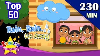 Rain Rain Go Away  More Weather Songs  Top 50 Nursery Rhymes with lyrics  English kids video [upl. by Akyre]