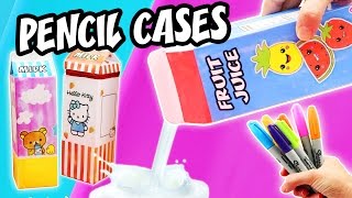 3 DIY MILK BOXES PENCIL CASES  aPasos Crafts DIY [upl. by Deena]