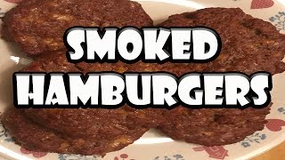 Smoked Hamburgers on Masterbuilt Smoker  BUMMERS BARBQ amp SOUTHERN COOKING [upl. by Ketchan]