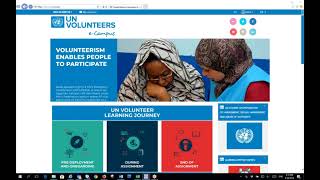 Online learning series 2018 UNV learning offer for UN Volunteers [upl. by Purdum127]