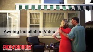 Advaning Awning  How to Install a Retractable Awning [upl. by Znieh327]