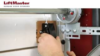 How to Install the Cable Tension Monitor on a LiftMaster Garage Door Opener Model 8500 [upl. by Fabrianna]