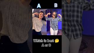 Which is best a or b subscribe if you like A And comment if you like B viral vishakajaatnishorts [upl. by Ahsaeyt]