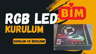 Bime gelen RGB Led aydınlatma inceleme ve kurulum videosu [upl. by Nolyaw]