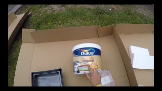 Dulux Weathershield Ultimate protection Concrete grey  Review and REWORK Custom mixed at home [upl. by Nalorac500]