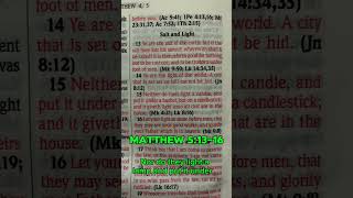 Living Out Your Faith Boldly  Matthew 51316 nkjv godsword bibleverses biblestudy Jesus [upl. by Gerk]