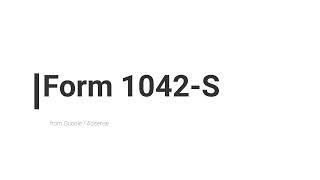 form 1042S  What to do with it [upl. by Oznole961]