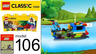 Speed Build Ship MOC Tugboat How to build LEGO Classic 10696 Save Money amp Space with Lego Classic [upl. by Jerome659]