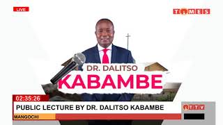 PUBLIC LECTURE BY DR DALITSO KABAMBE MANGOCHI MALAWI [upl. by Oleg]