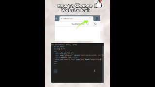 How To Change Website Icon in Html html [upl. by Elsbeth83]