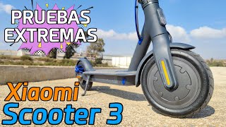 Patinete Xiaomi Electric Scooter 3 🔥 PRUEBAS EXTREMAS Velocidad subida cuestas frenos batería [upl. by Alahcim]