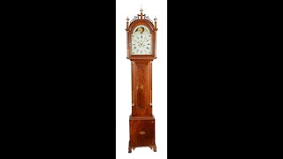 Calvin Bailey Tall Case Clock Circa 1805 From Hanover Massachusetts [upl. by Oberg]