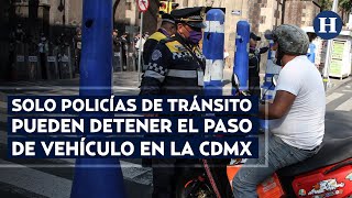 Que no te ENGAÑEN SOLO los policías de tránsito pueden DETENER el paso de vehículo [upl. by Enyaht]