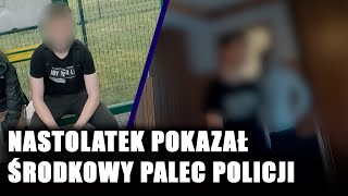 quotRobisz sobie jaja z policjiquot Nastolatek szybko pożałował pokazanego gestu do policjantów [upl. by Chelsey611]