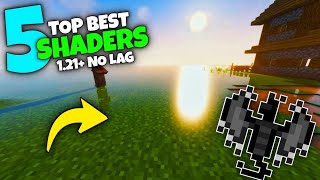 TOP 5  Best MCPE 121 Shaders  New Realistic Shaders NO LAG [upl. by Acirtap940]