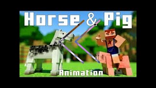 Reverse  NikNikamTV  Horse amp Pig  Minecraft Animation [upl. by Netloc]