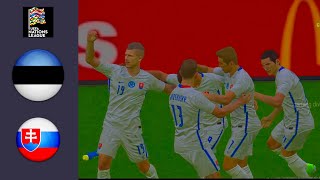 Estonia vs Slovakia Highlights  Nations League 2024 [upl. by Aseeral572]