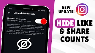 How to Hide Like and Share Counts on Instagram  New Update 2024 [upl. by Ledif]