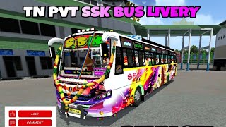 🏆🎀TN PVT 🎉 SSK BUS🔥LIVERY🪔 [upl. by Cilka]