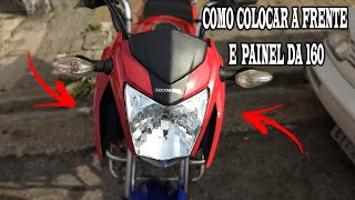 COMO COLOCAR PAINEL E FRENTE DA TITAN 160 NA 150 MIX 🤙🏻💥 [upl. by Yerac]