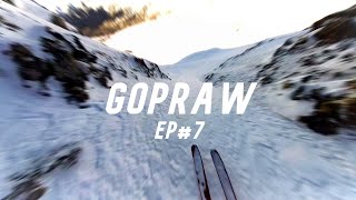 GopRaw7  Freeride Lines in French Alps  ski freeride valmorel [upl. by Eatnuahc]