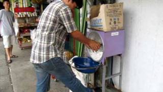 Coconut powder making [upl. by Yhtrod]