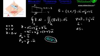 TEOREMA STOKES CALCULO VECTORIAL PROBLEMA RESUELTO Mistercinco [upl. by Uzial670]