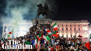 Italians celebrate Euro 2020 victory You cant feel better than this [upl. by Arlon]