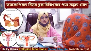 Bulky Uterus  Fallopian Tube block  Uterine fibroids  Nabothian cyst Treatment Bangladesh [upl. by Imhsar]