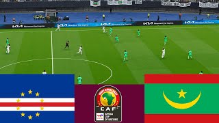 الرأس الأخضر 1 vs 0 موريتانيا  CAF 2024 Full Match  محاكاة ألعاب الفيديو PES 2021 [upl. by Meras]