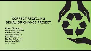 SPCE 611 Recycling Replication Study Presentation [upl. by Kevon307]