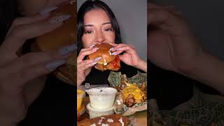 Wingstop asmreating mukbang [upl. by Ruzich]