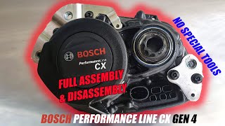 BOSCH PERFORMANCE LINE CX EBIKE ENGINE FULL ASSEMBLY amp DISASSEMBLY [upl. by Margi]