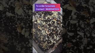 Crinkle top brownies availablefor price details contact the number cakes bakery trending [upl. by Nnylidnarb]