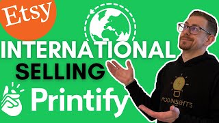 Etsy Print on Demand International Shipping Options  Full Tutorial [upl. by Noella641]