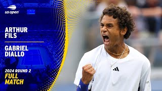 Arthur Fils vs Gabriel Diallo Full Match  2024 US Open Round 2 [upl. by Grizelda]