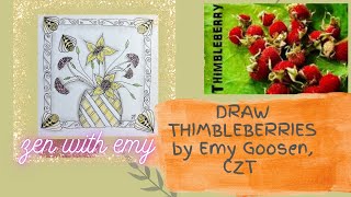 Thimbleberries Summer Bees  Drawing DIY [upl. by Edgardo99]