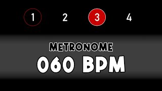 60 BPM beats per minute METRONOME [upl. by Bierman976]