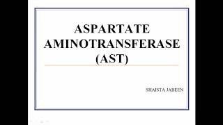 Aspartate Aminotransferase AST  Clinical Significance of Diagnostic Enzymes Medical Biochemistry [upl. by Ernie]